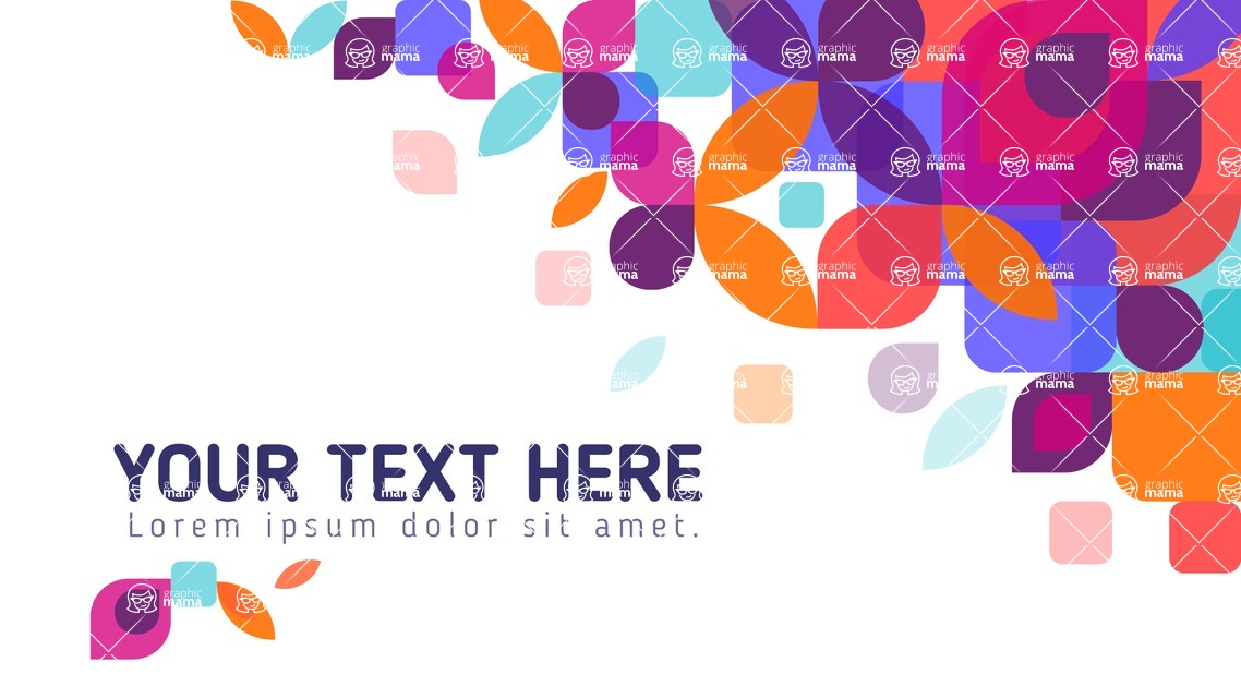 vector backgrounds - a rich collection (vector pack) of beautiful shapes and modern color palettes - Abstract Background with Flower Shapes